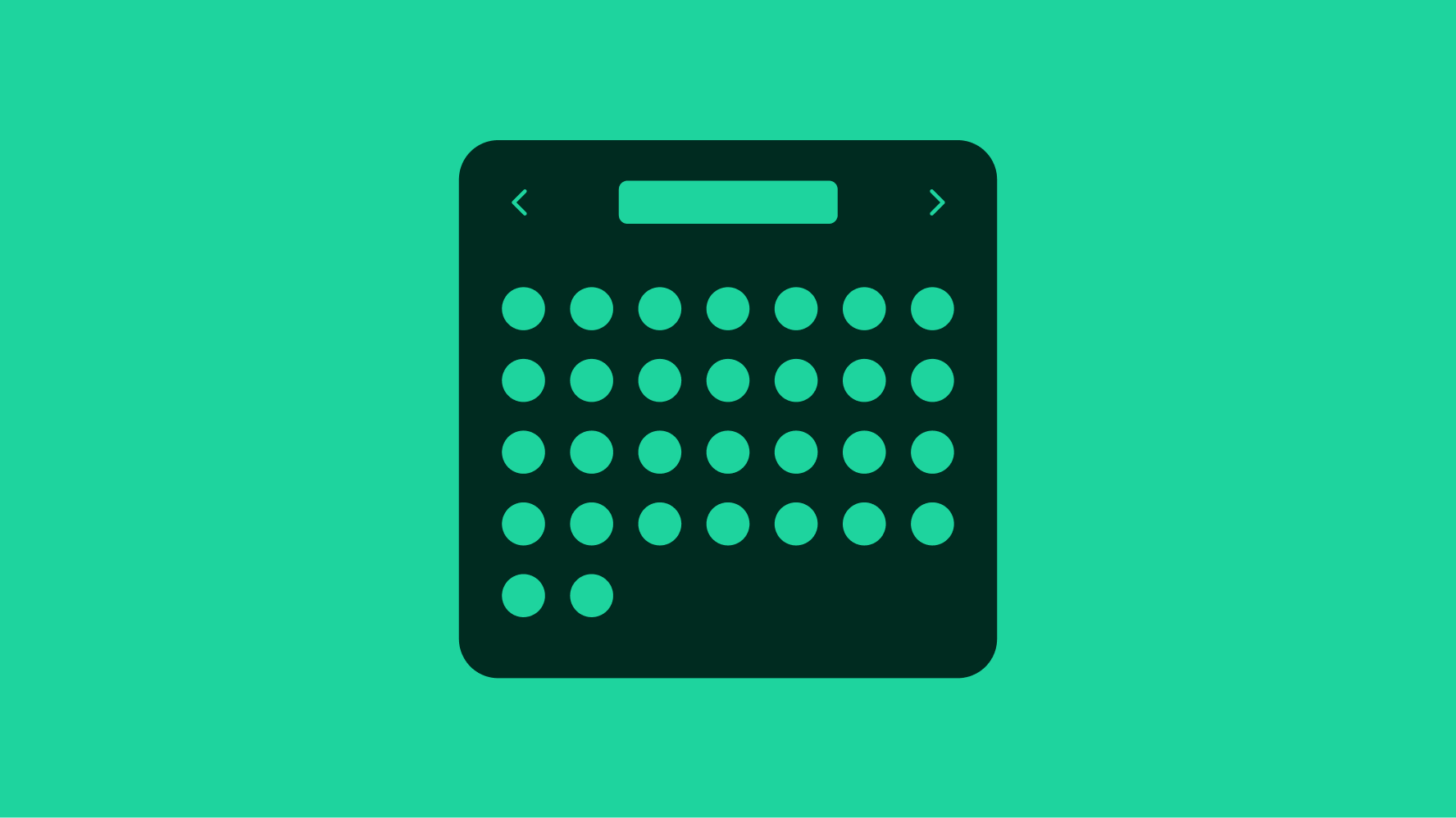 Stylized graphic of a date picker.