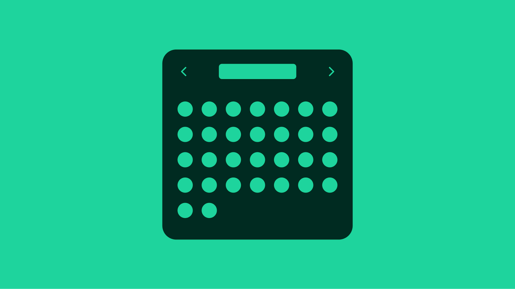 Stylized graphic of a date picker.
