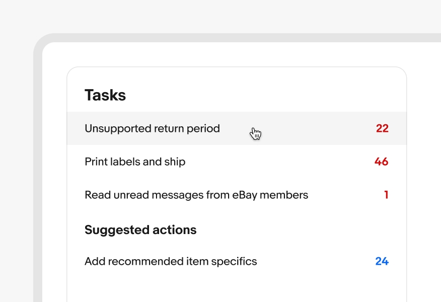 A column with two sections, each containing a section title and list group. The column is a comfortable reading width all visible in the frame.