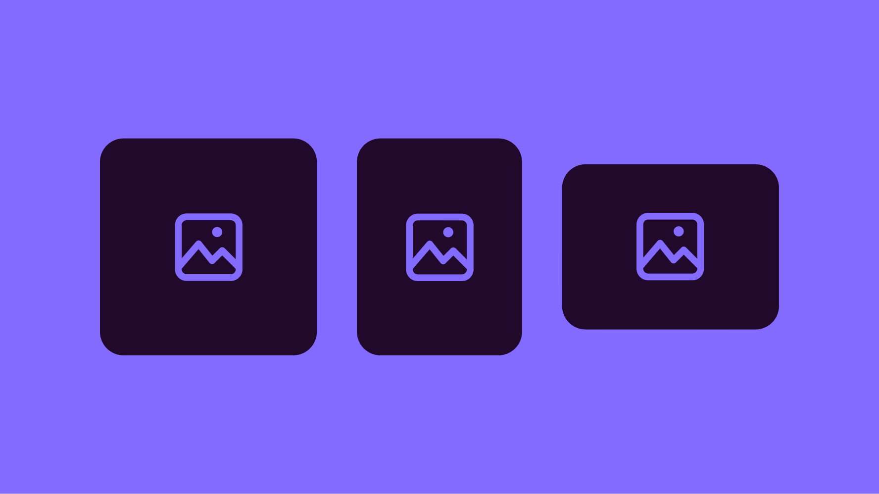 Stylized pictogram image of aspect ratios