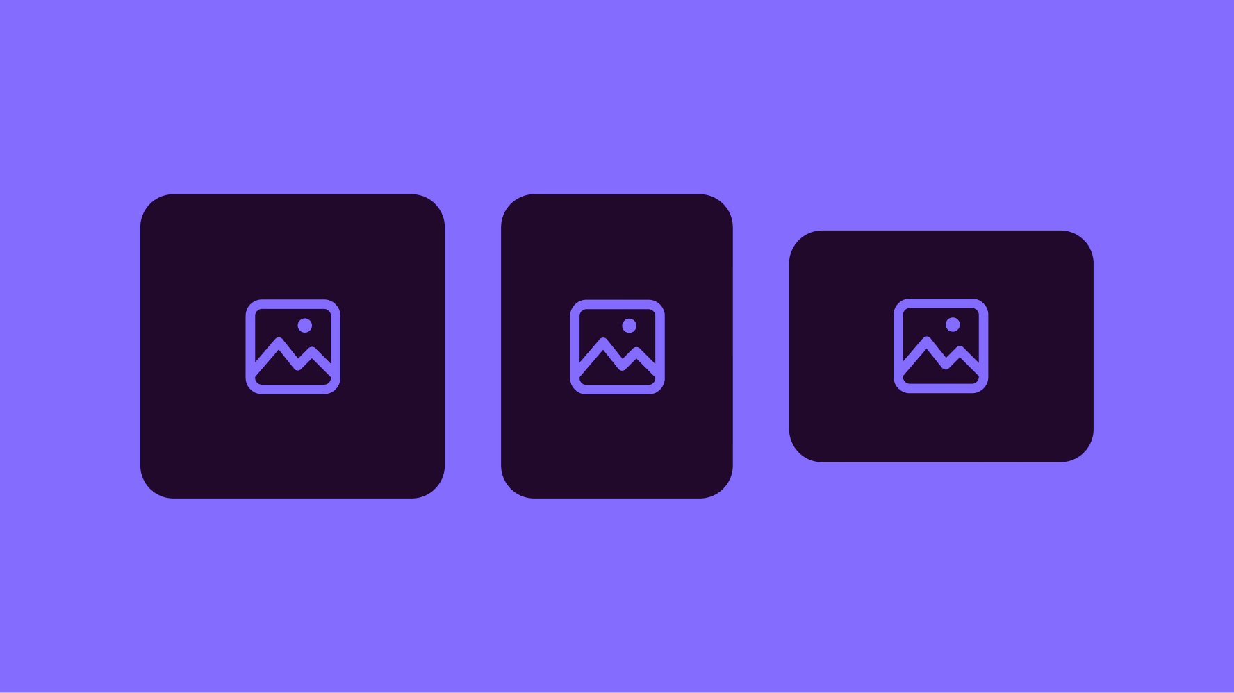 Stylized pictogram image of aspect ratios