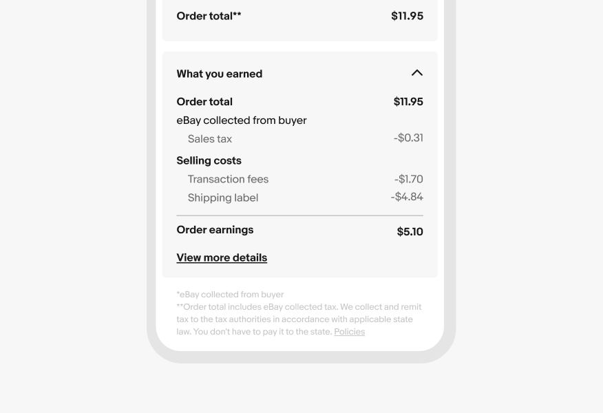 A page footer with legal links to “Terms and Conditions” and “Policies” using an incorrect blue color.