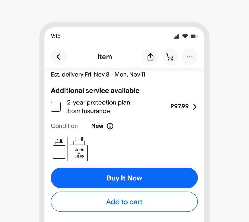 The CCD pictograms further away from the item’s price.