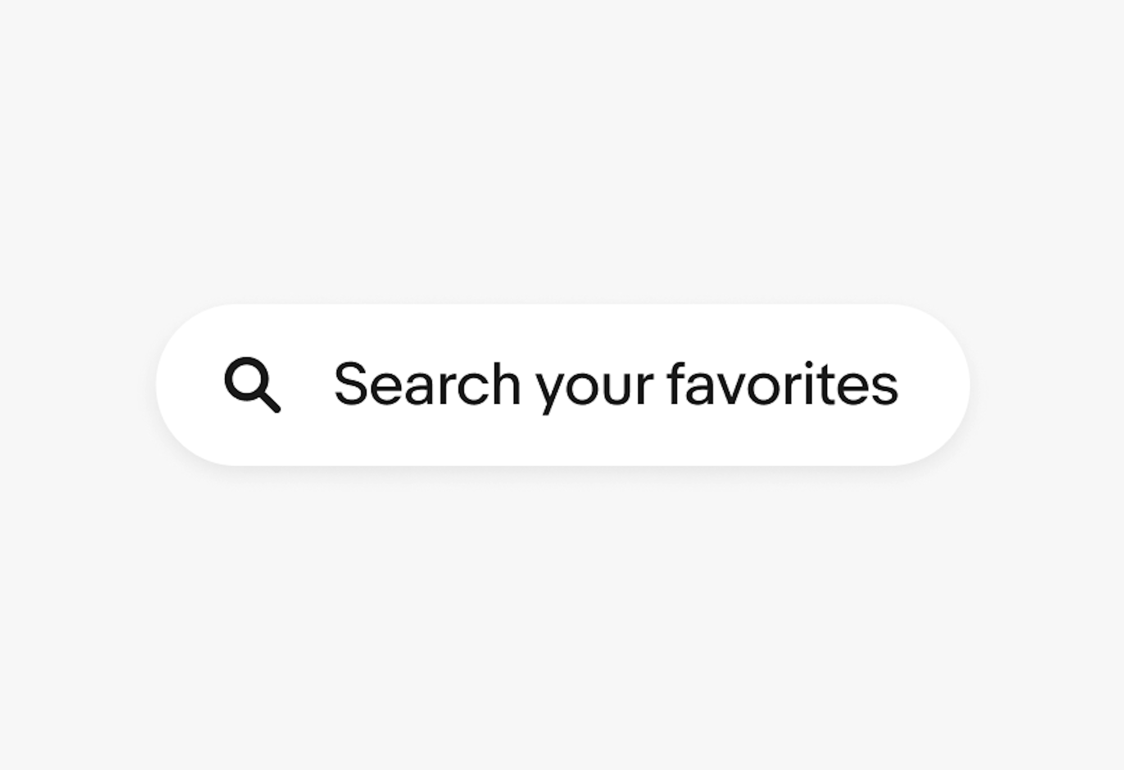 A search input with a search icon and placeholder text.