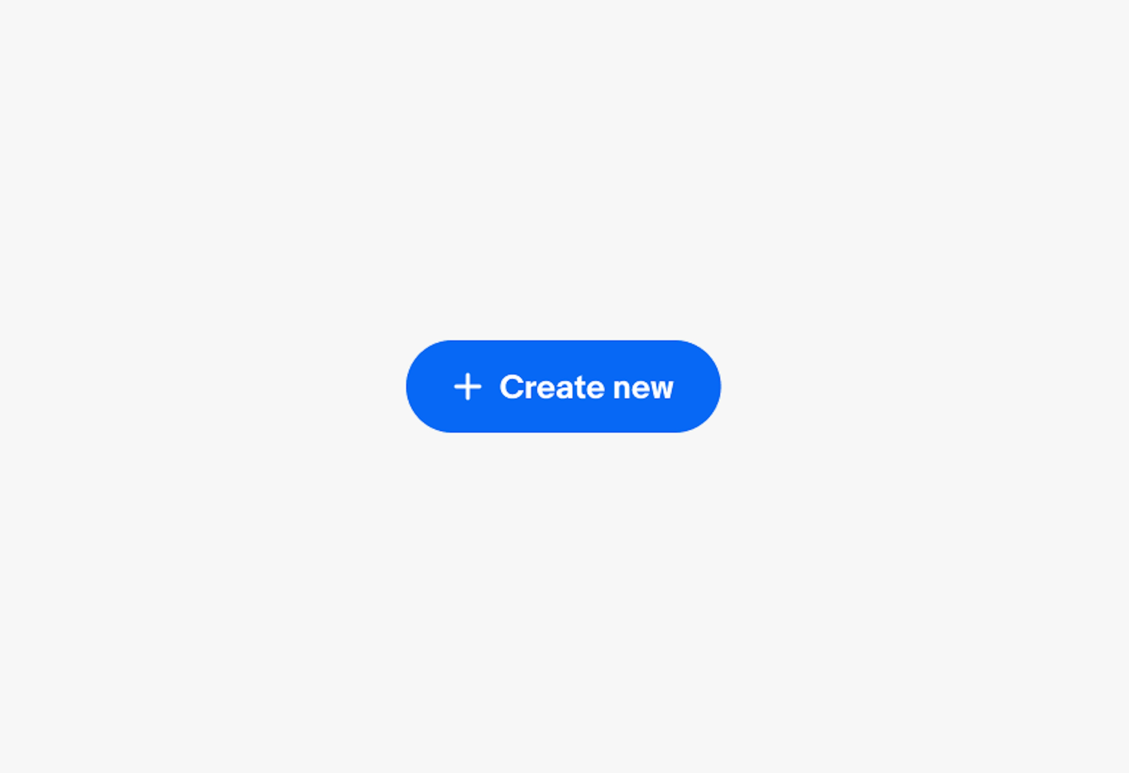 A blue enabled cta button with a plus icon next to “Create now”.