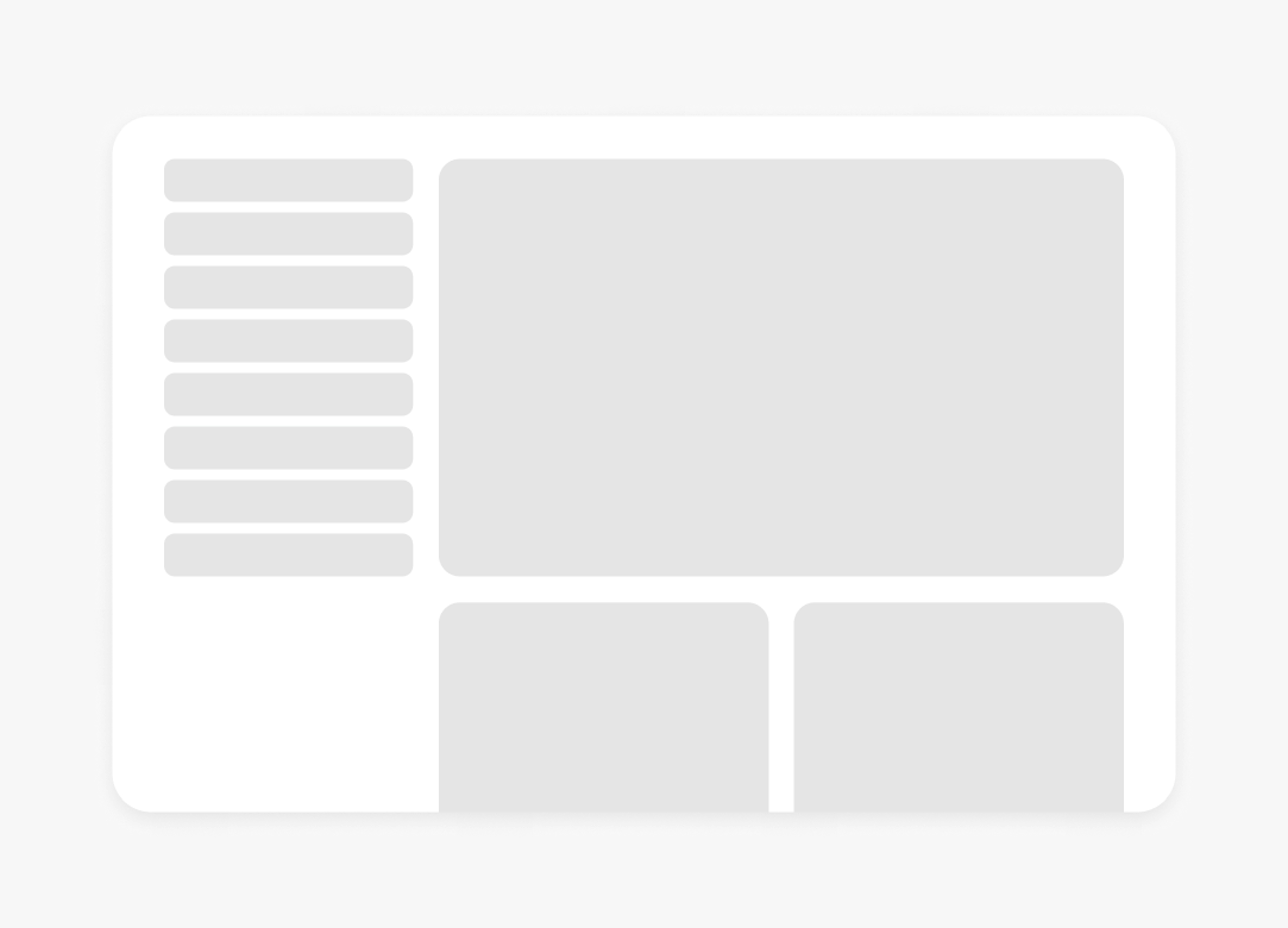 A wireframe of a UI page design.