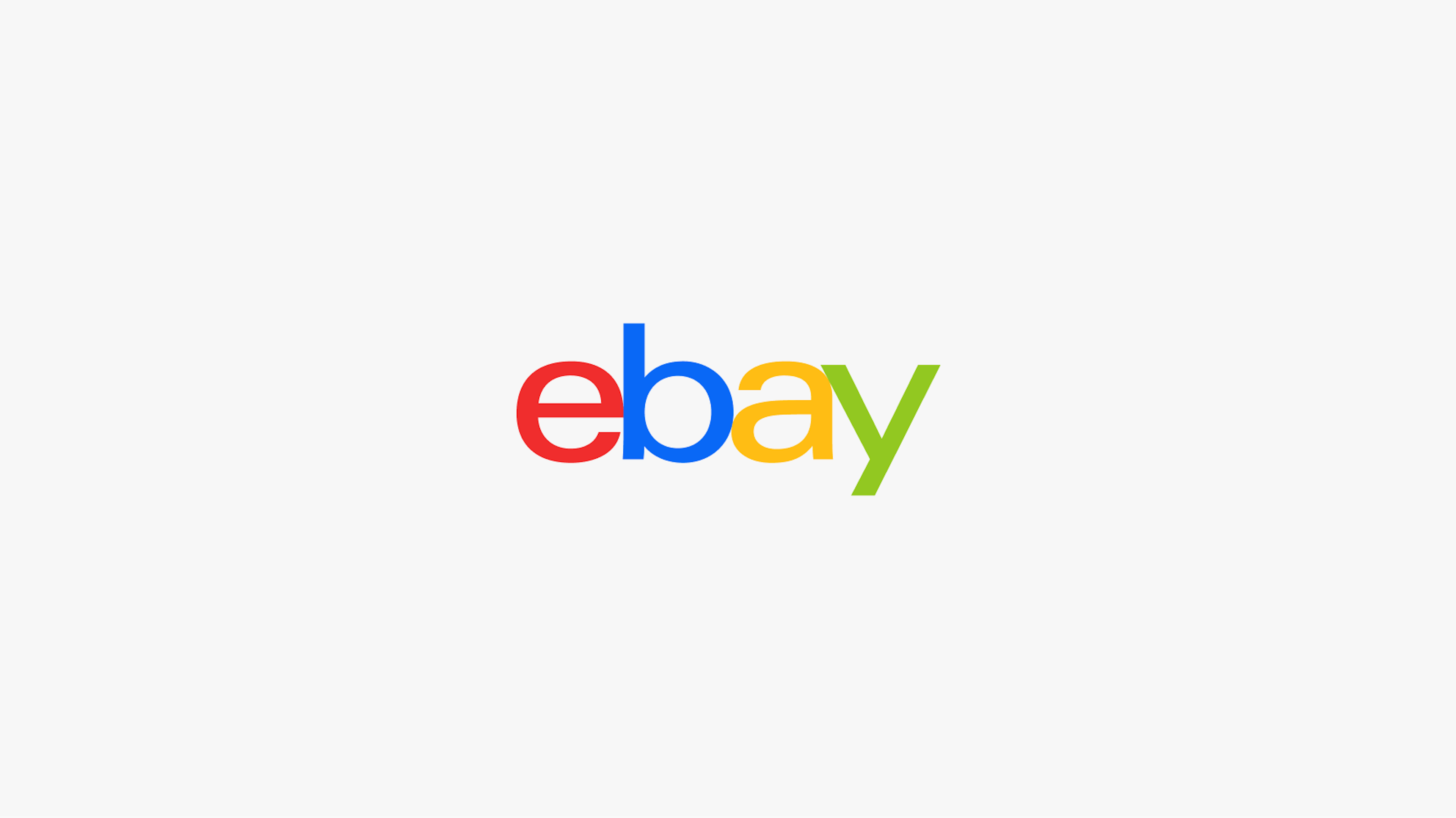 The signature, lowercase, colored eBay logo with red E, blue B, yellow A, and green Y.