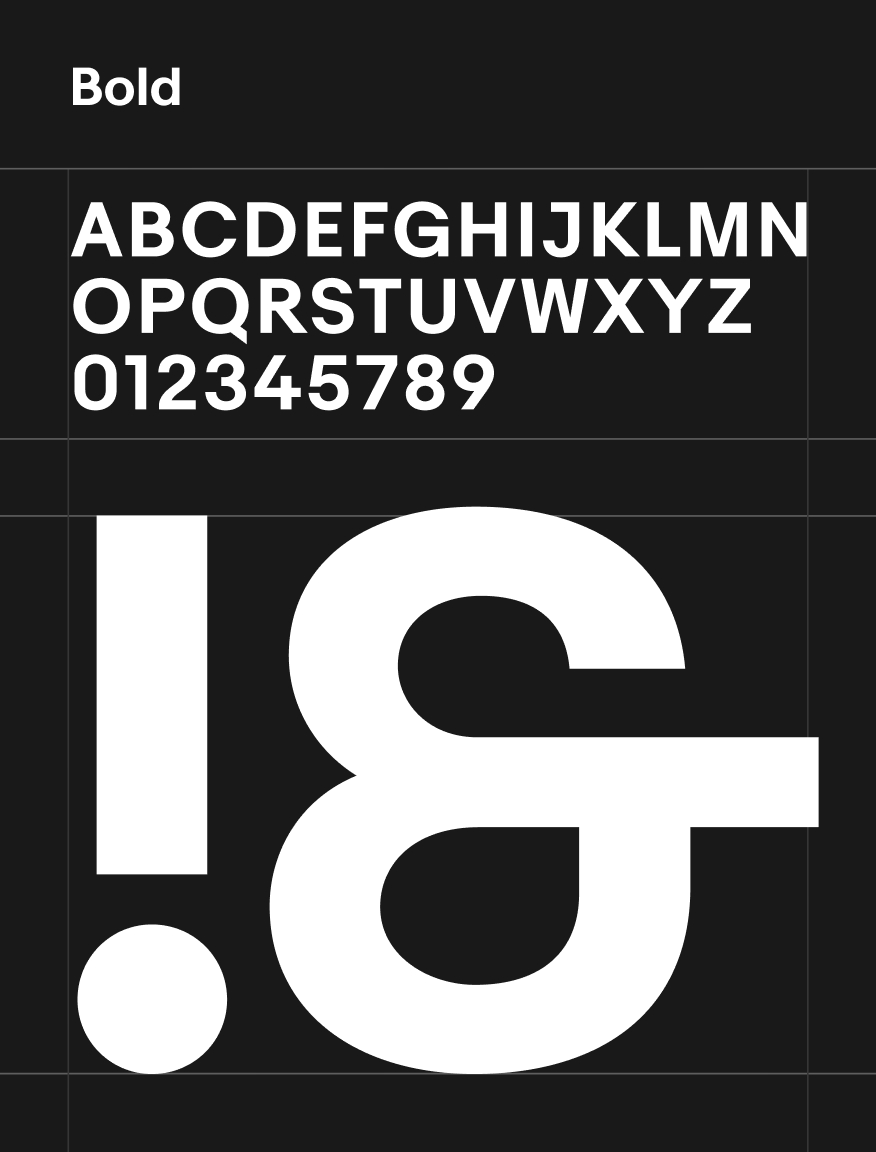 Bold Market Sans typeface example