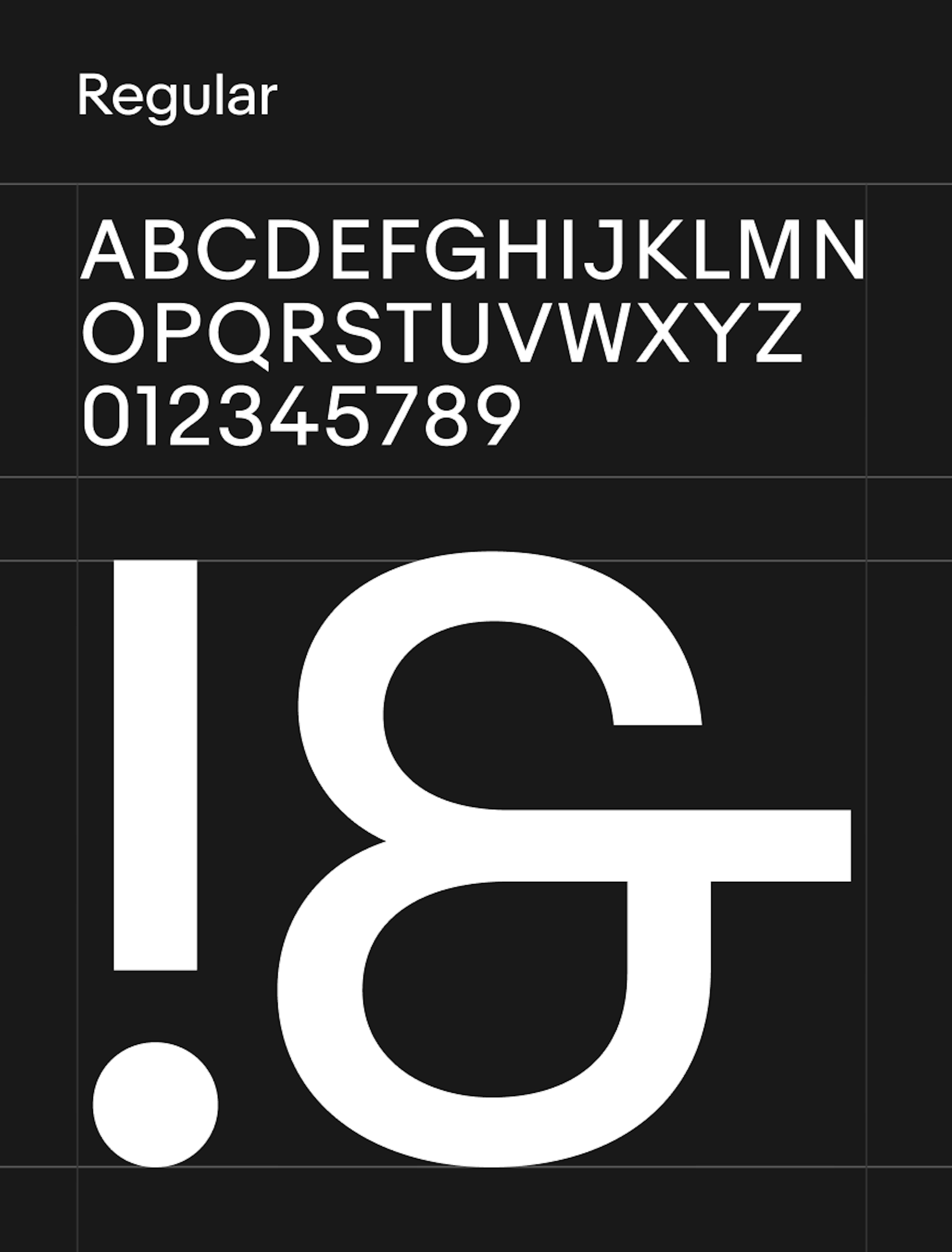 Regular Market Sans typeface example