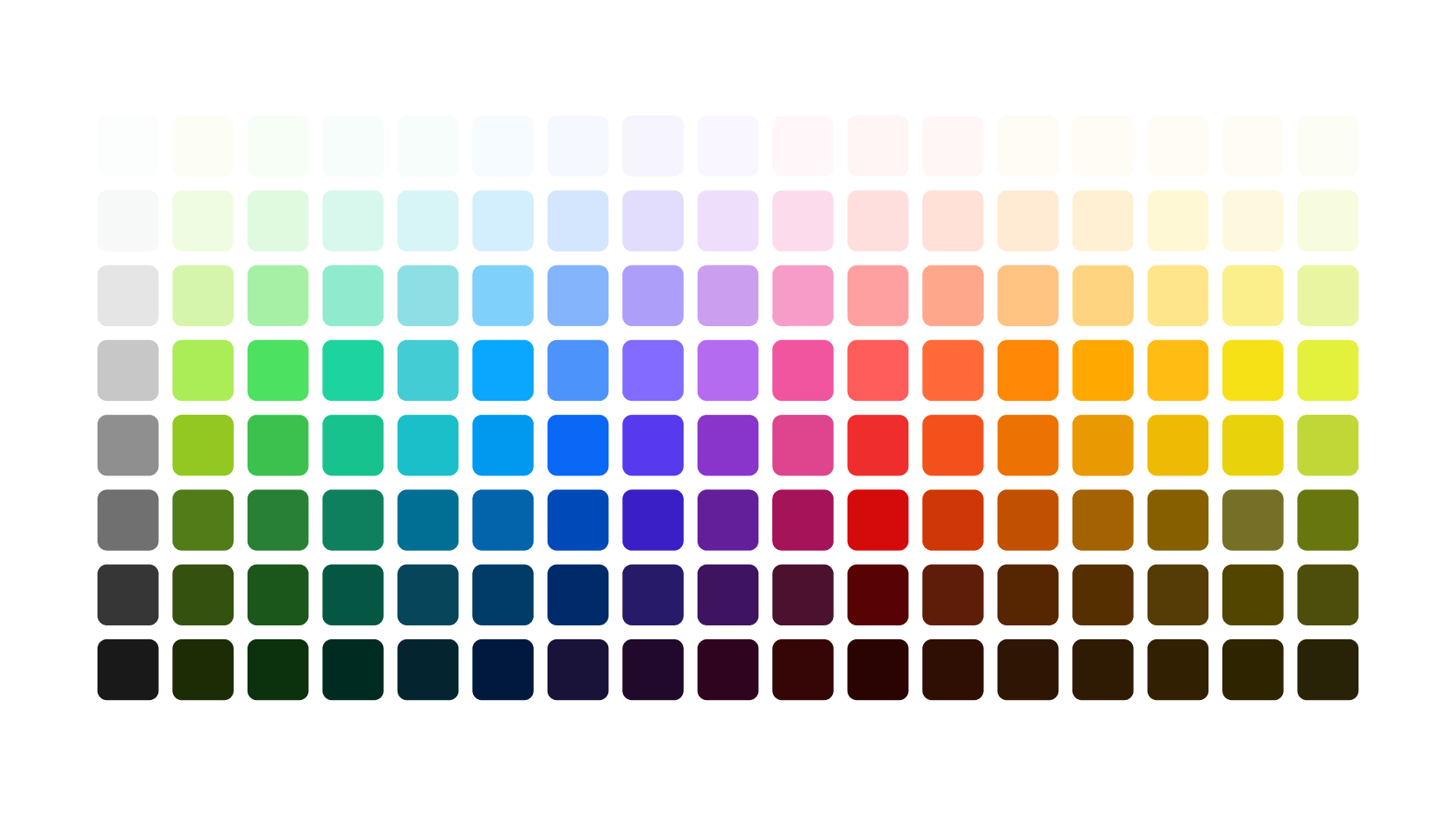Full color palette