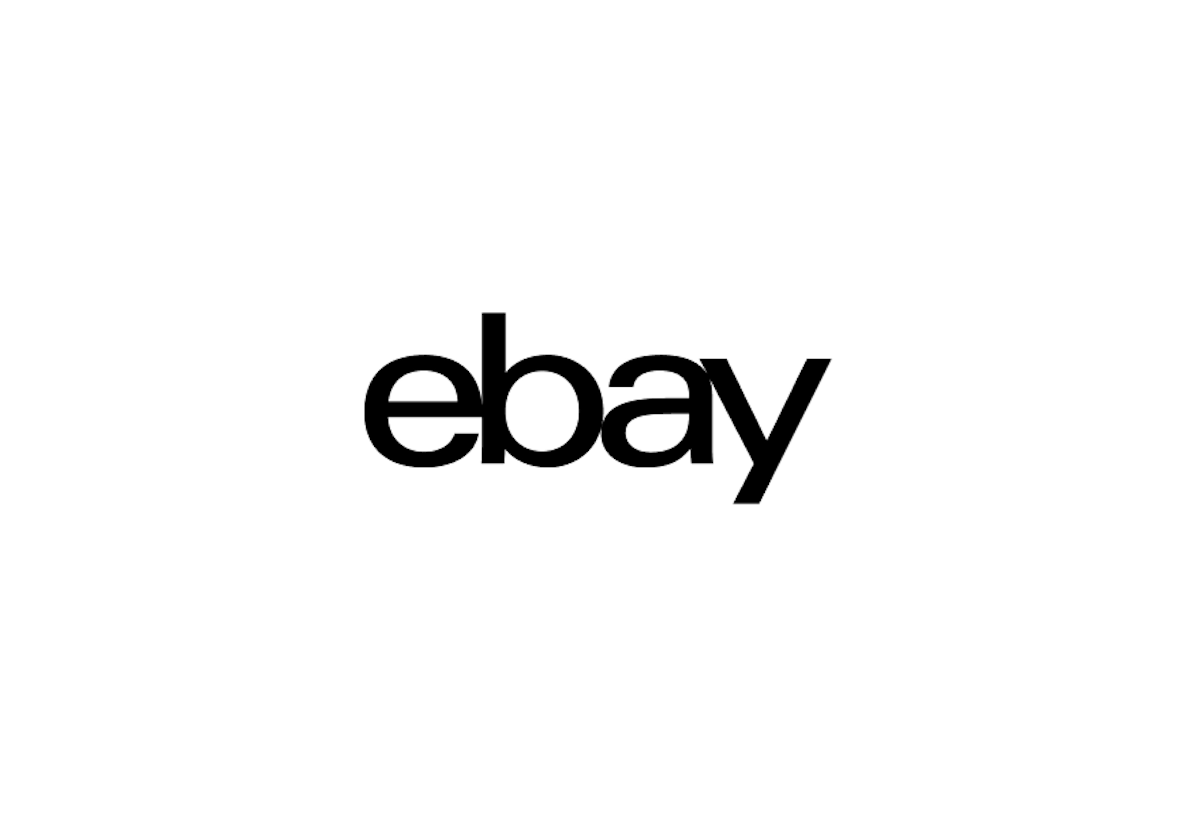 Black eBay logo on white background.