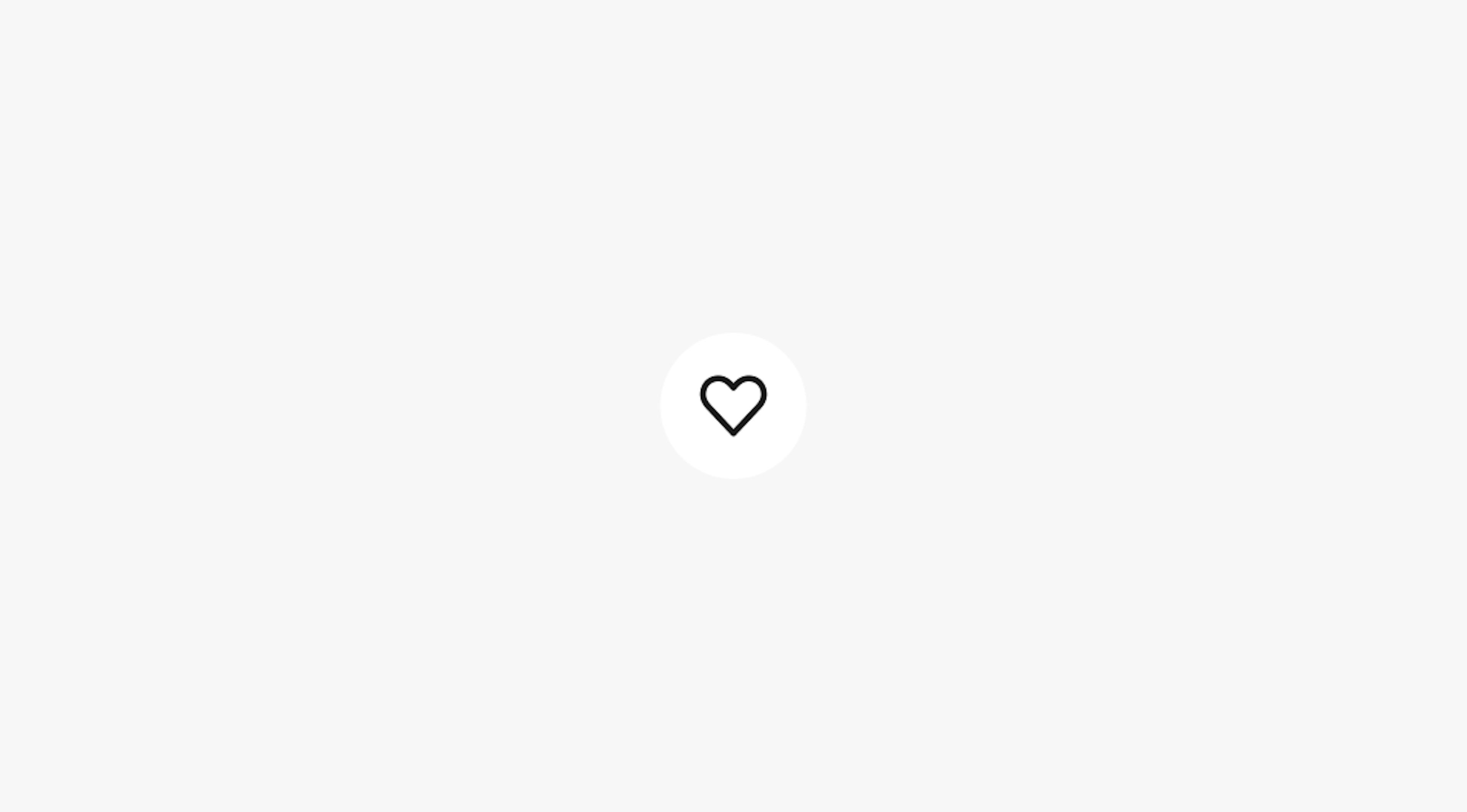 An icon button with a heart icon.