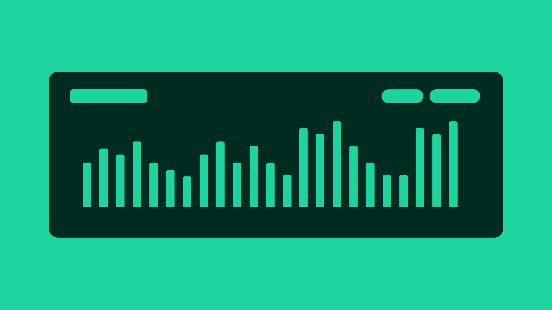 Stylized graphic of a graph.