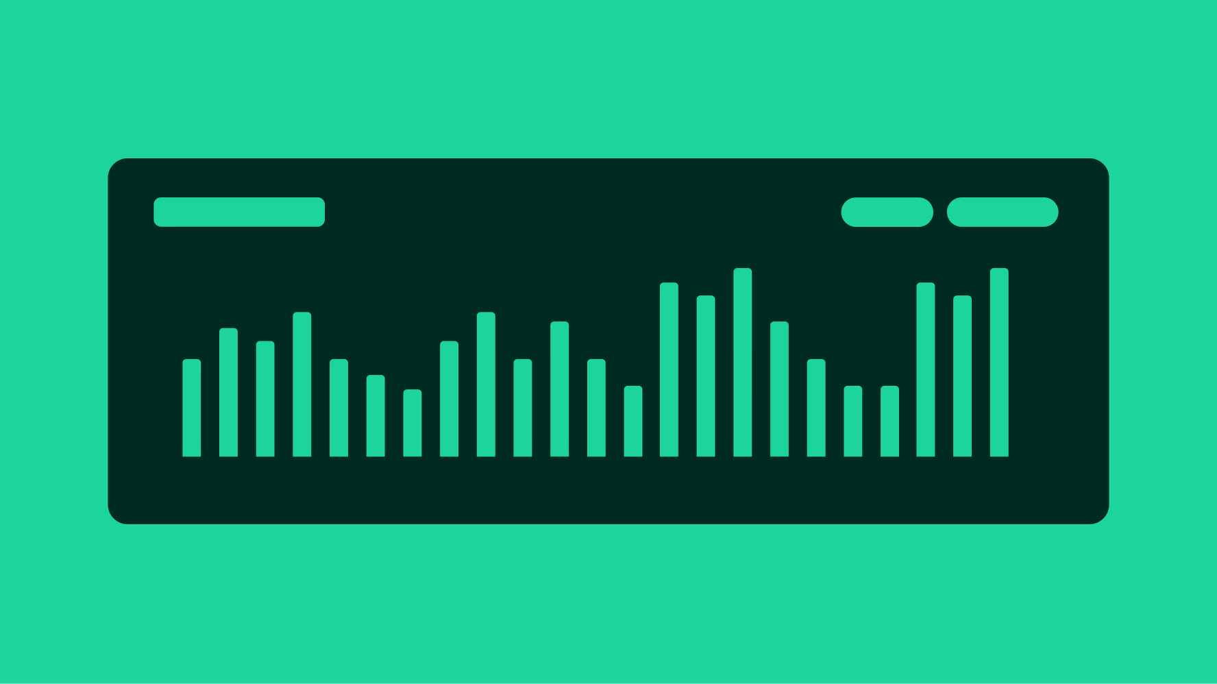 Stylized graphic of a graph.