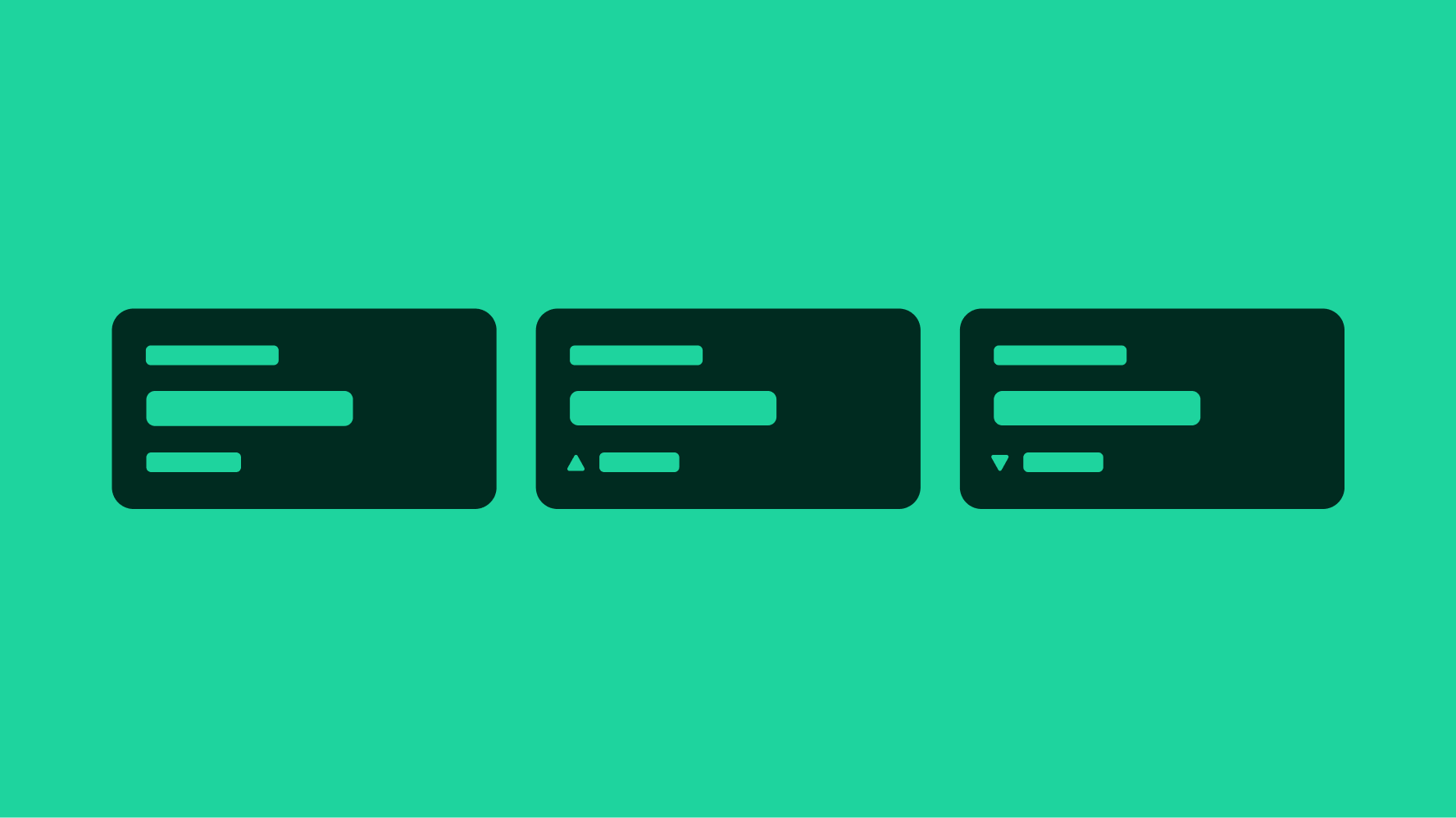 Stylized graphic for a metric.