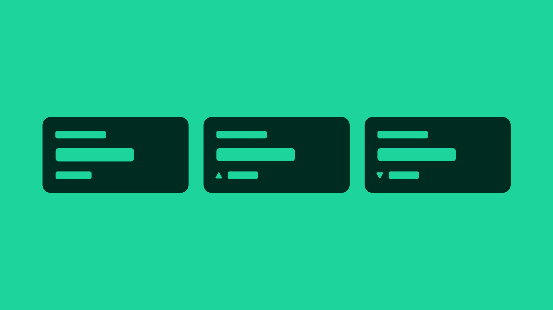 Stylized graphic for a metric.