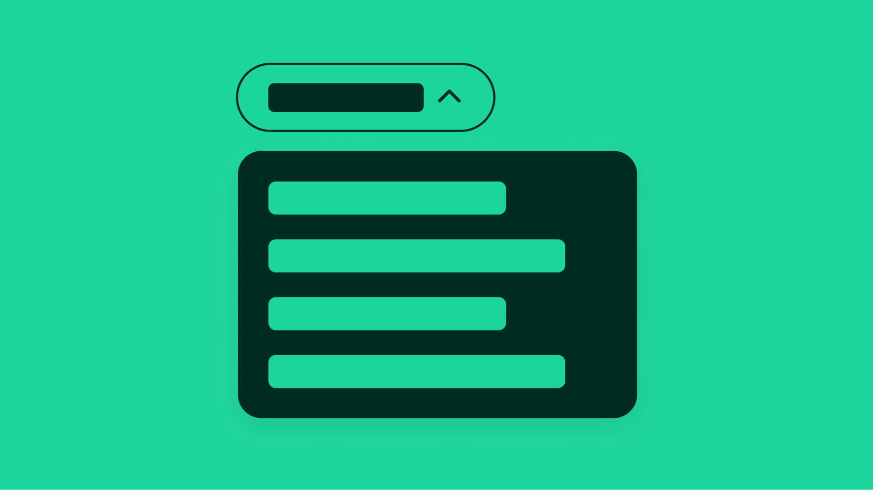Stylized artwork of a popover.