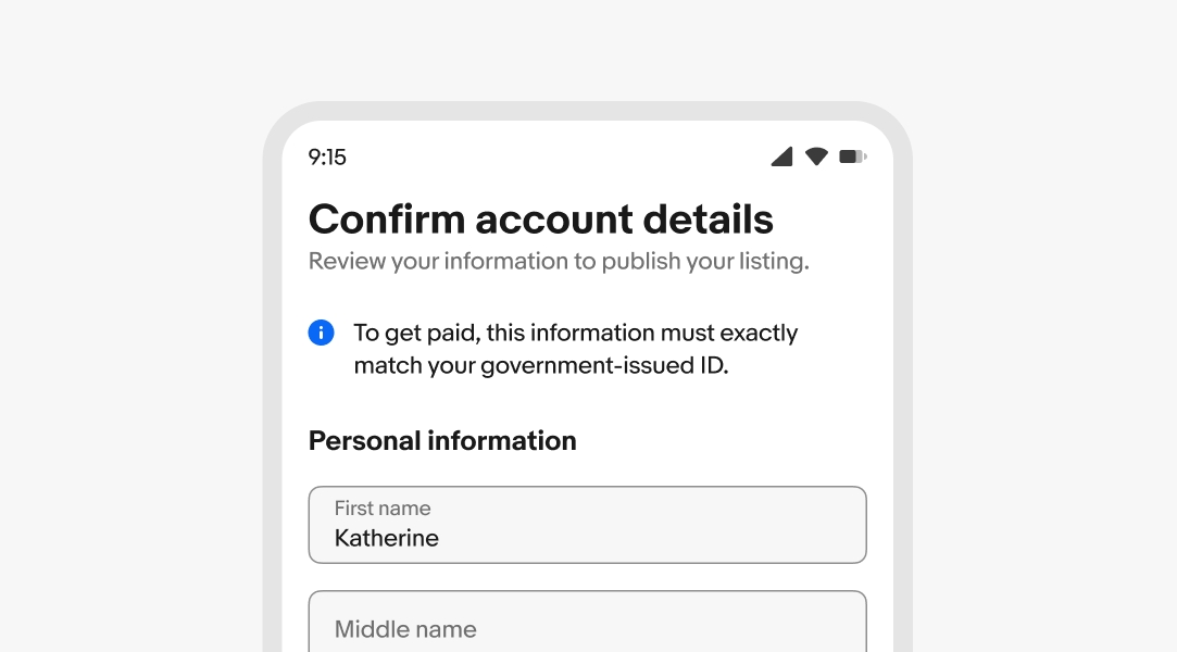 An information inline notice placed between a group of text and a form field.