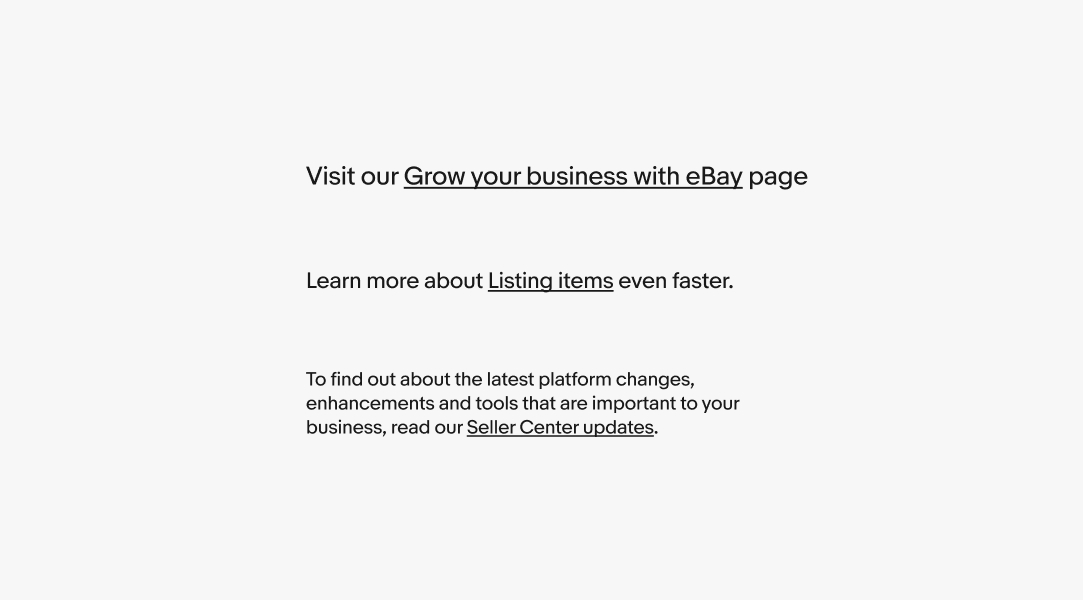 Three different text blocks in different sizes. The text links in each are the same size and color as the surrounding text.