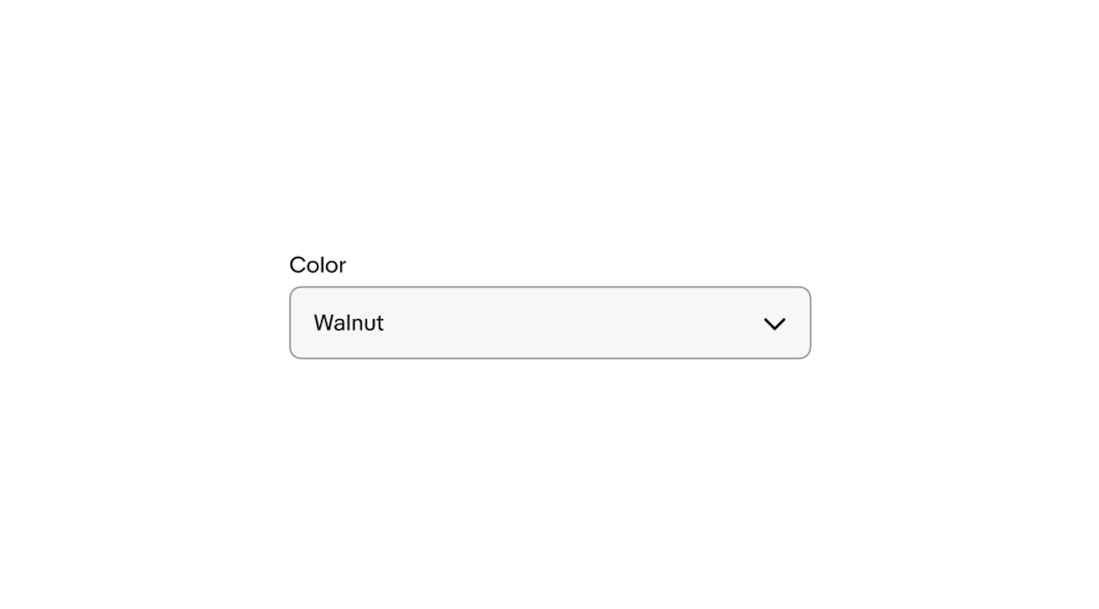 A ‘Color’ label sits above a dropdown.