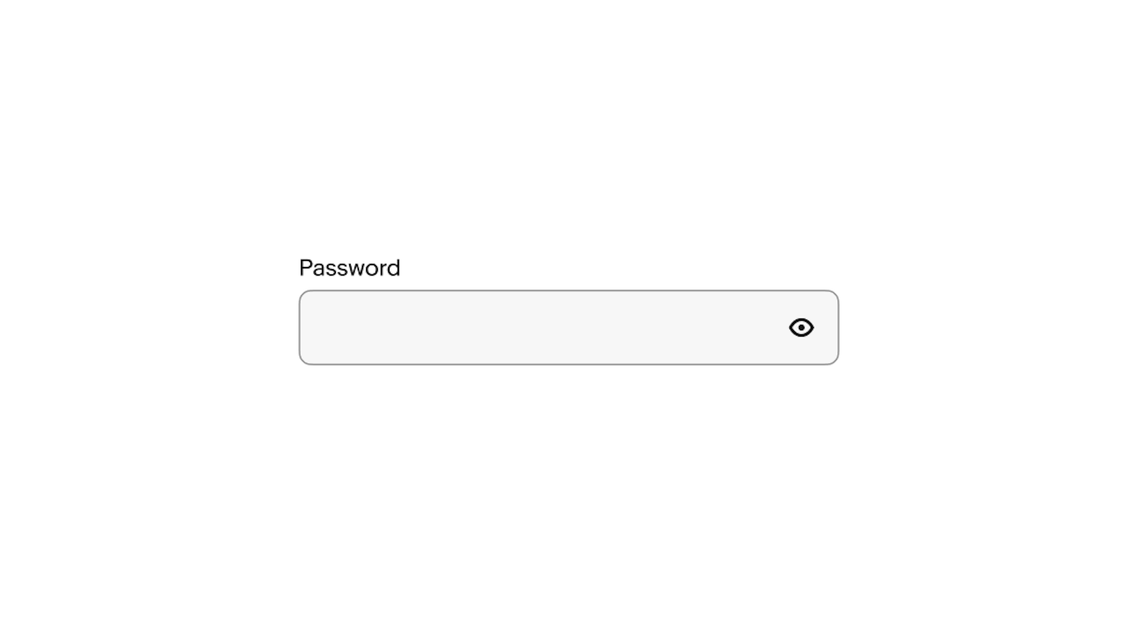 An empty password field with a ‘Password’ label.