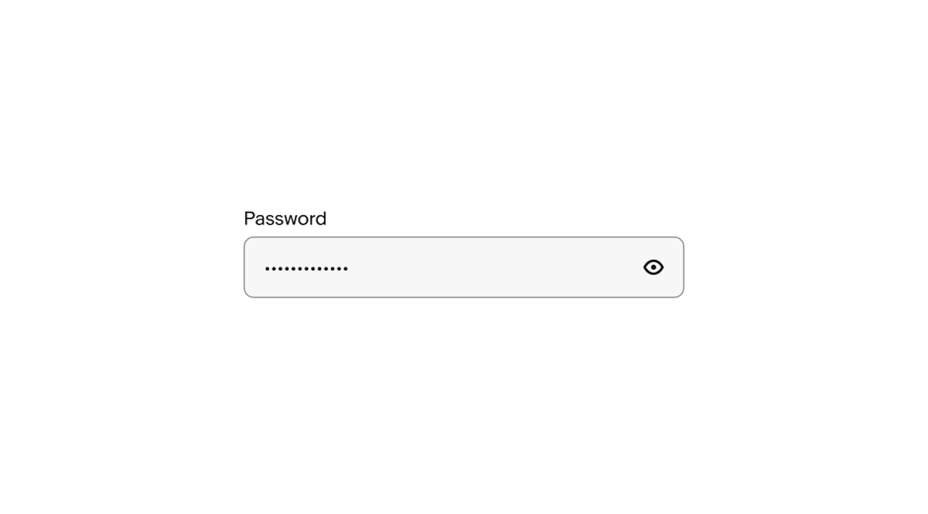 A password field with hidden values.