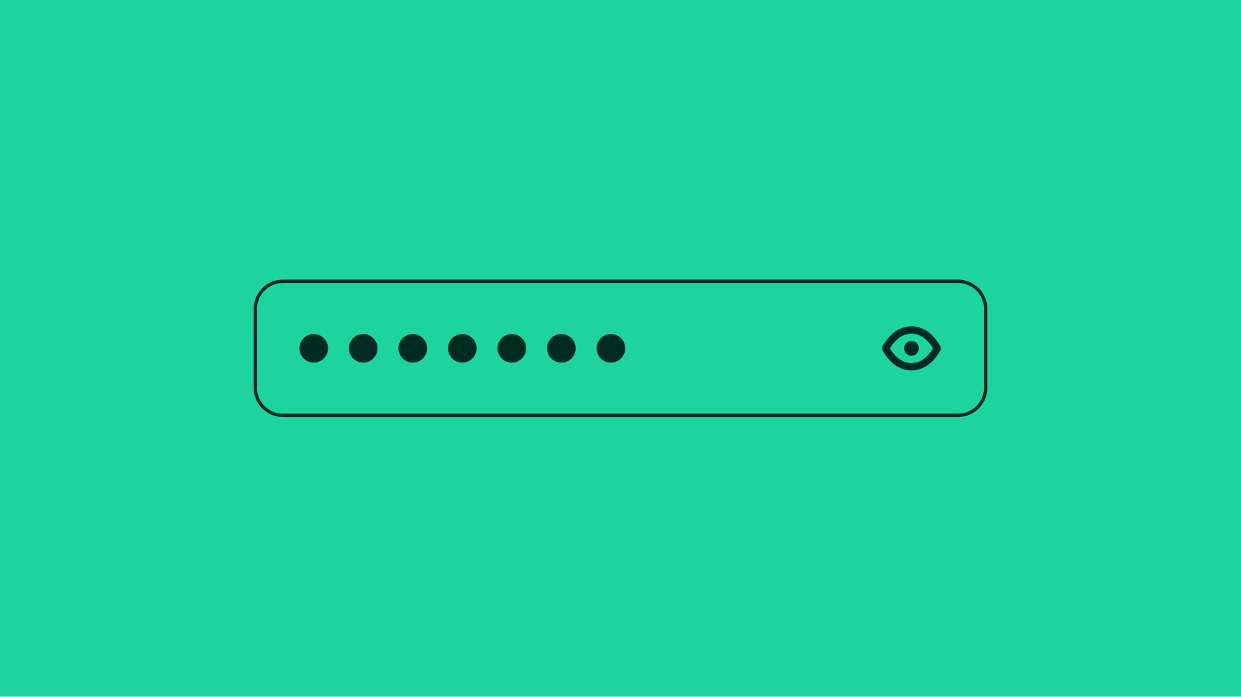 Stylized artwork of a password field.