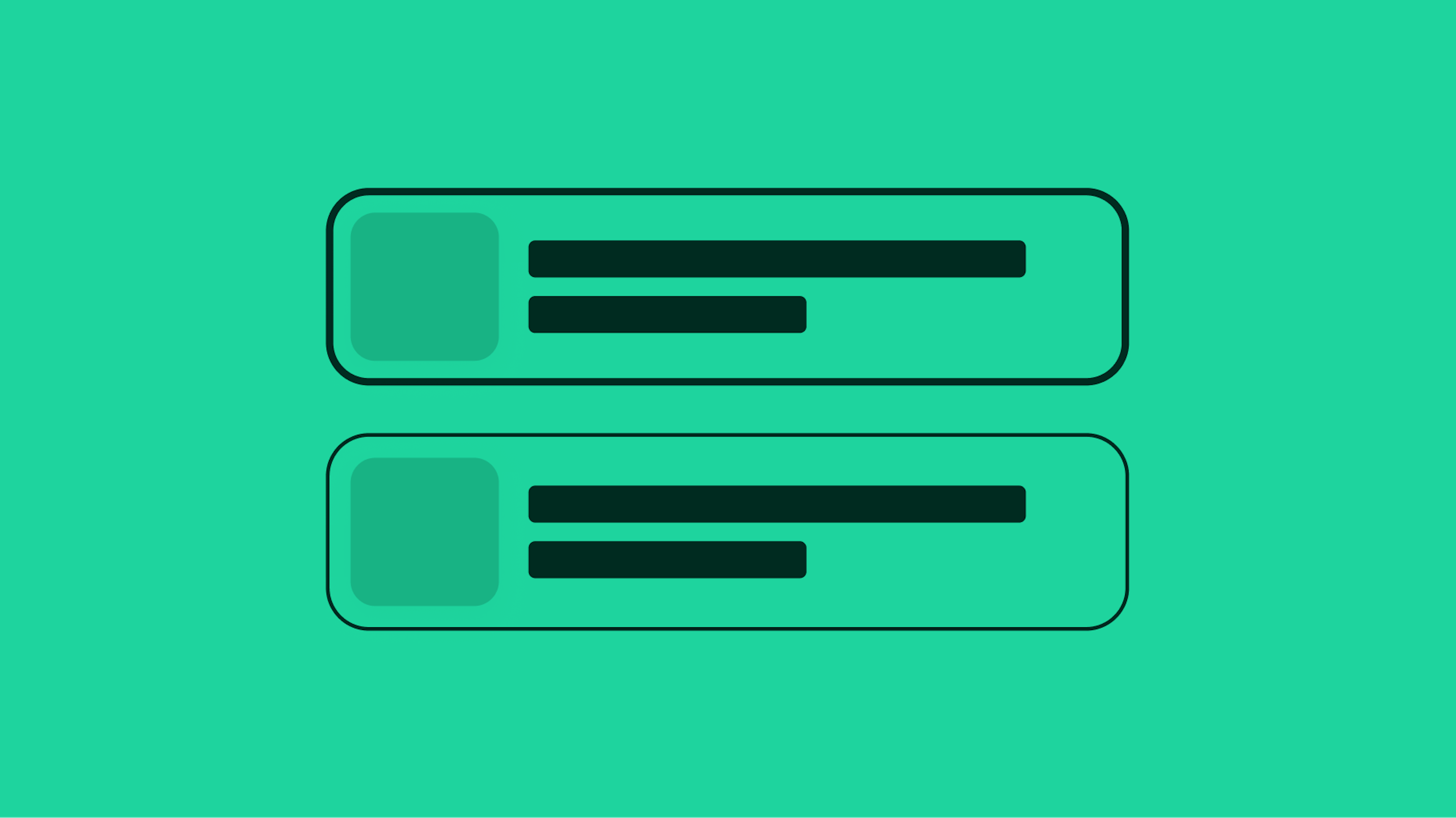 Stylized artwork of a toggle button group.