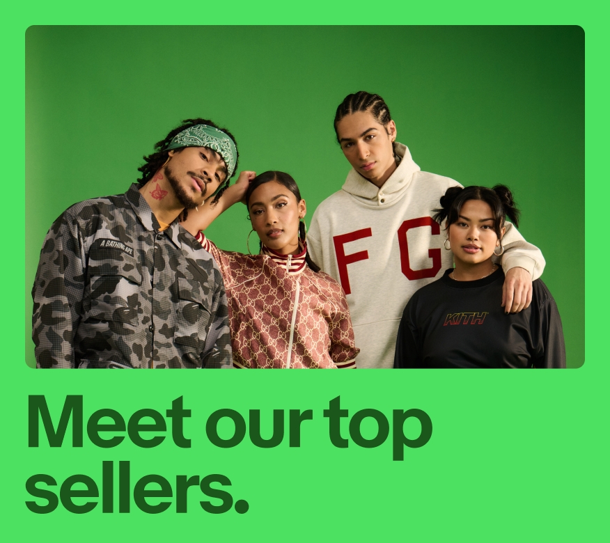 A green-toned image of a group of people in streetwear and dark green text sits on a green background.