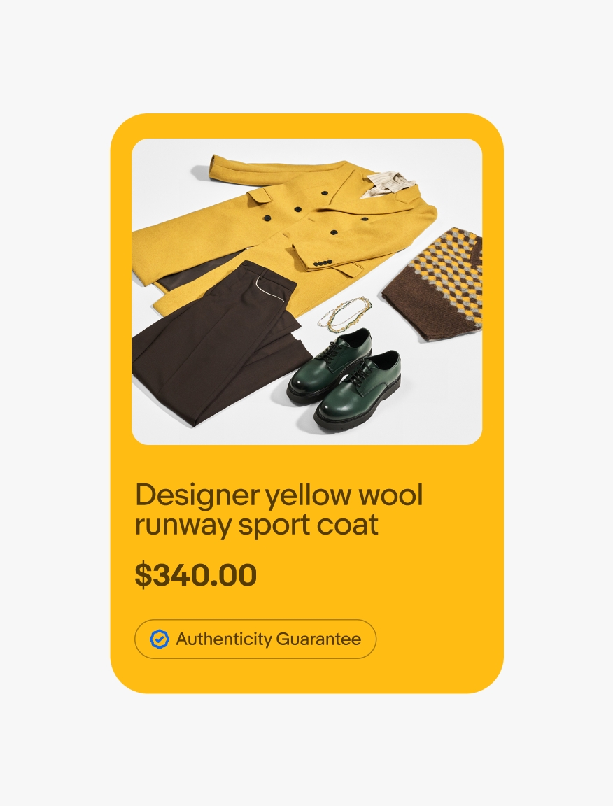 A vibrant yellow tone-on-tone layout with a program badge in blue.