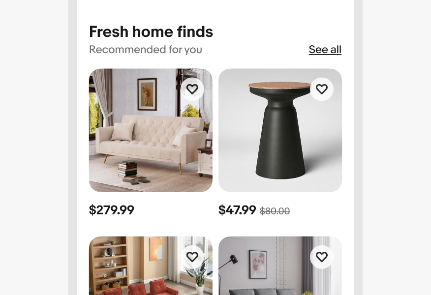 A small screen uniform grid with 2 columns.