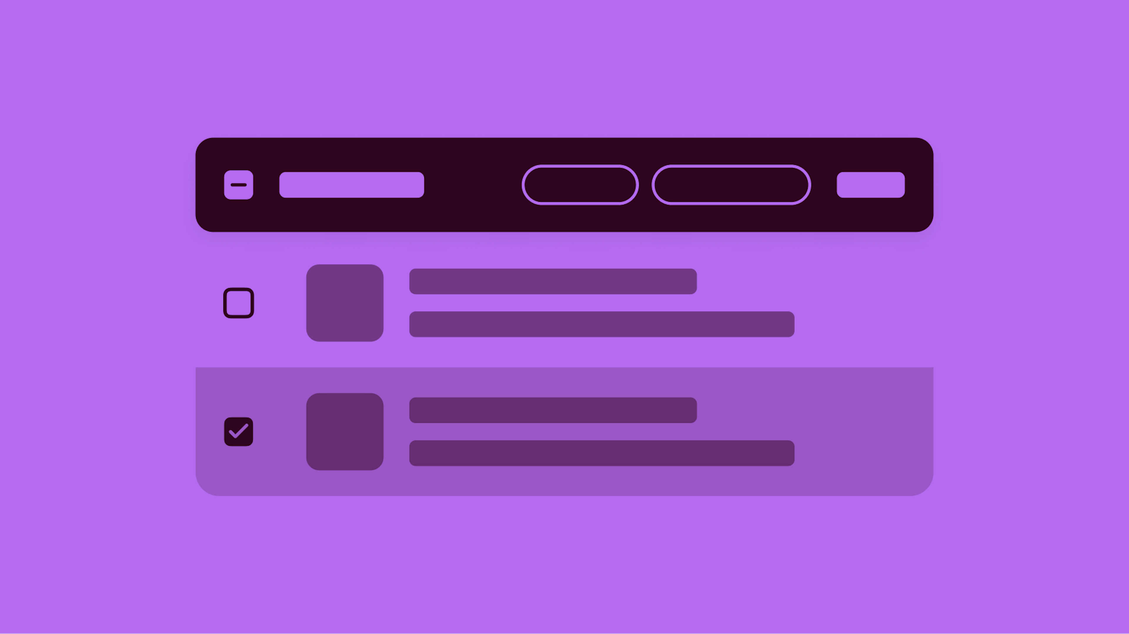 Stylized artwork of a bulk edit pattern in a table.