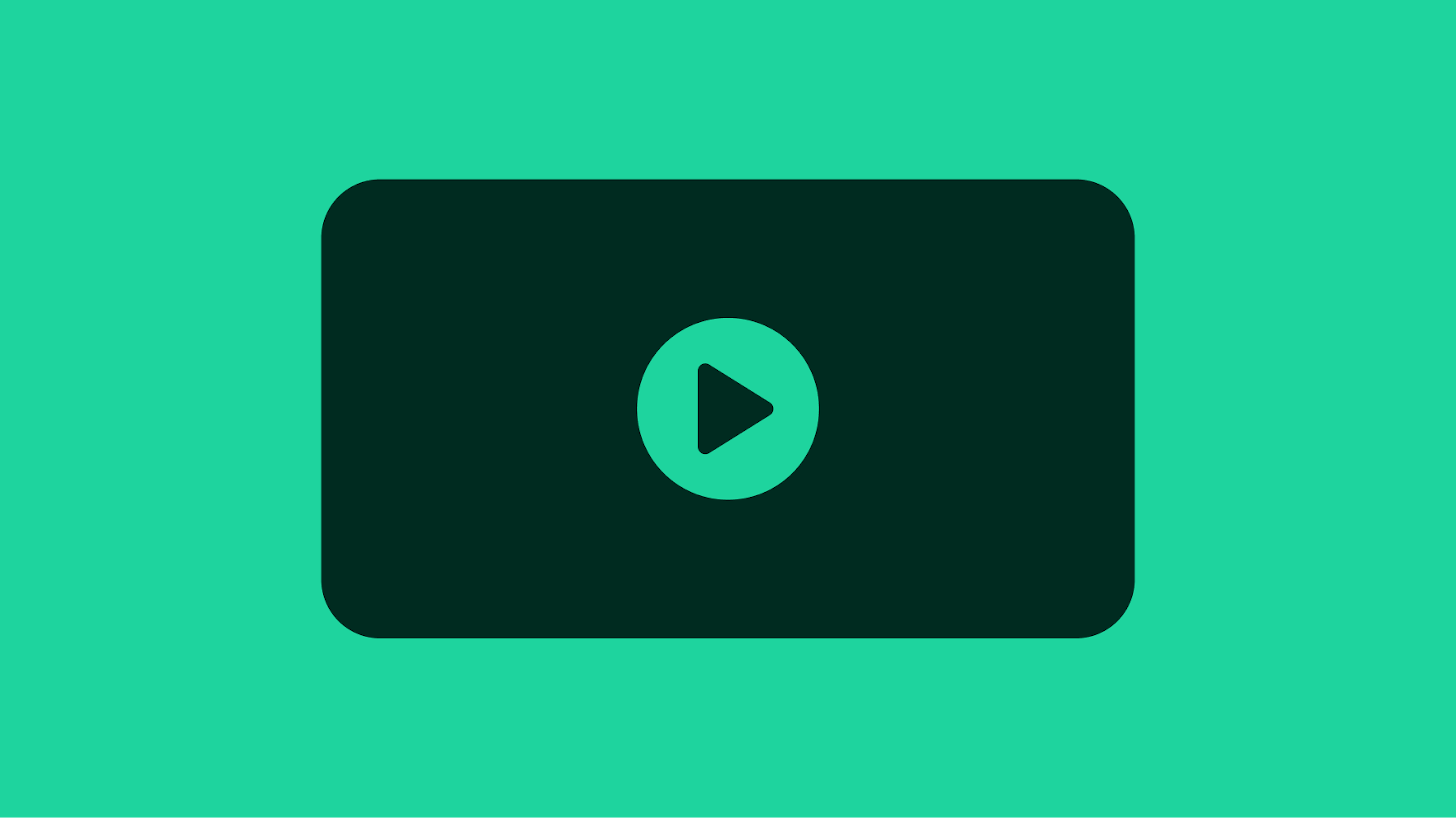 Stylized artwork of a video player.