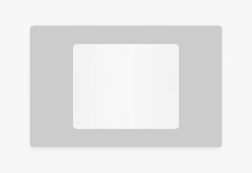 An empty modal.