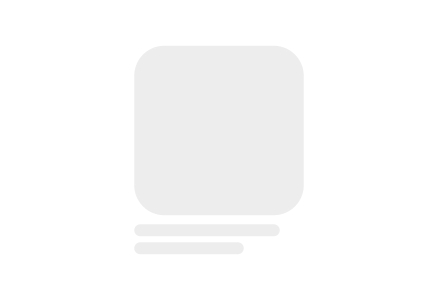 A skeleton loader with the incorrect corner radii applied (40px for inset image, 8px for text).