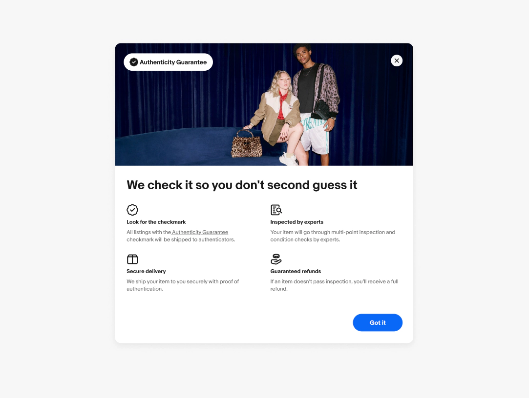 A dialog box with a close button in the upper right.