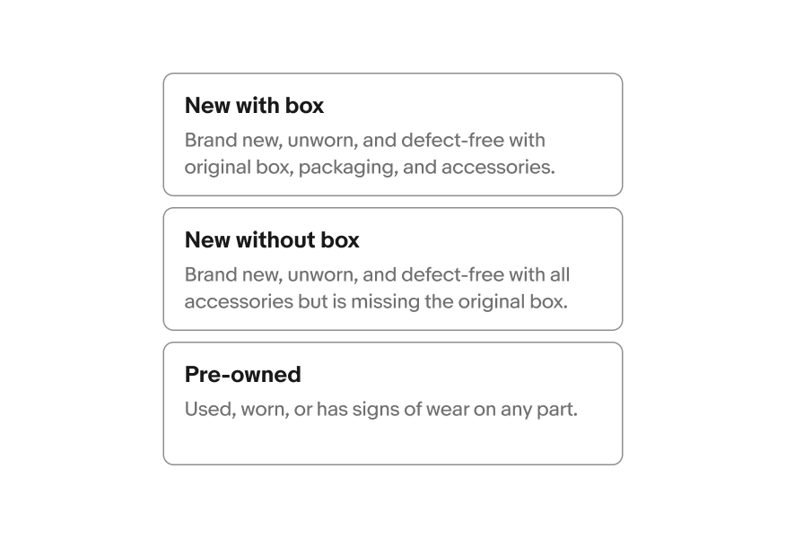 A set of toggle buttons all a consistent size.