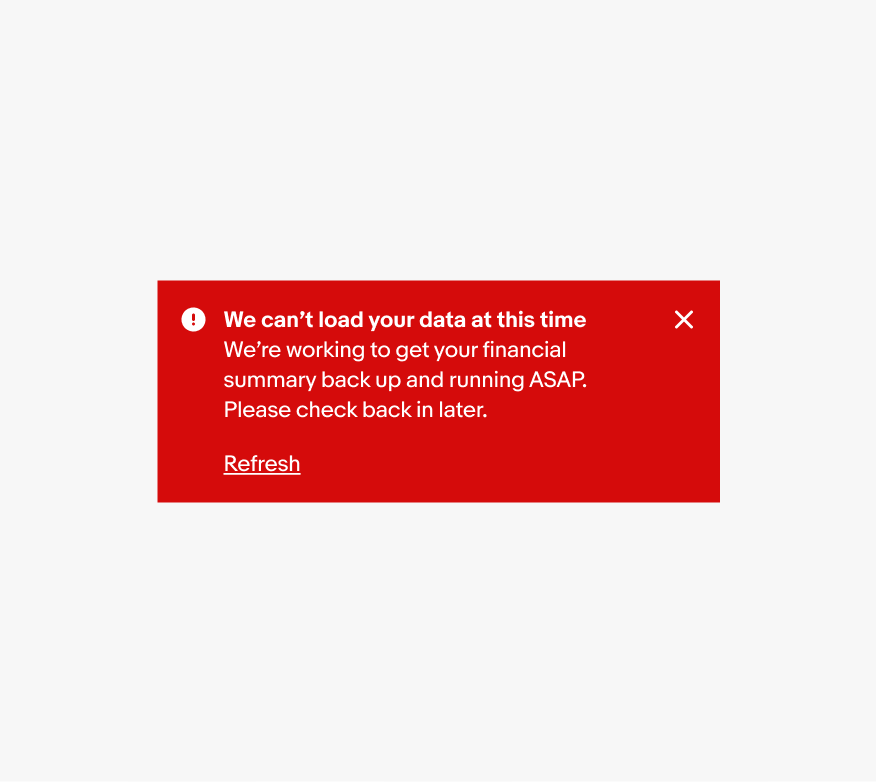 A single page notice.