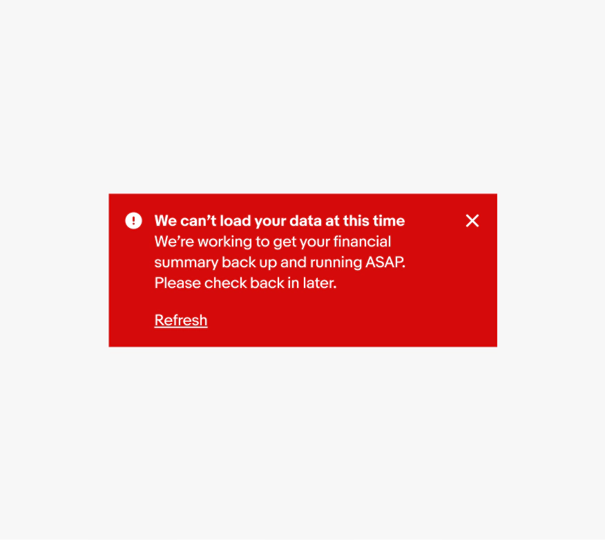 A single page notice.