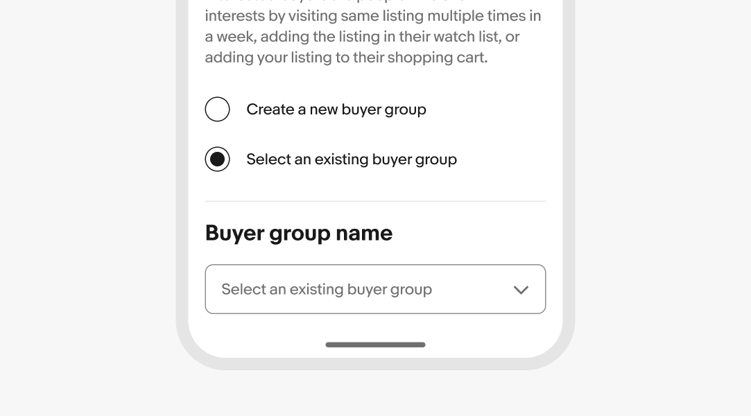 A ‘How should we contact you section’ on eBay mobile iOS shows two radio buttons in large eBay Evo design format.