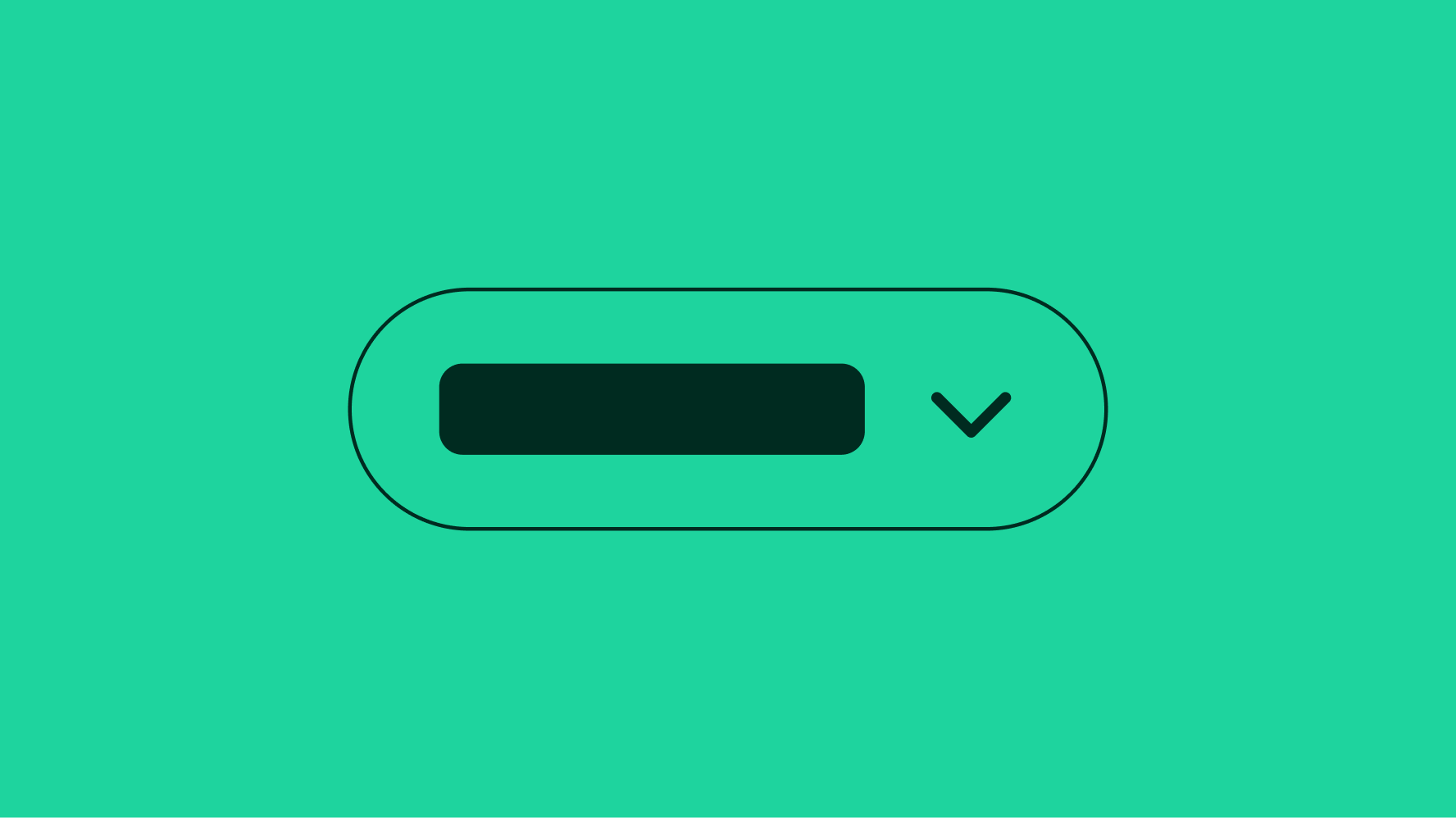 Stylized artwork of a dropdown quick filter.
