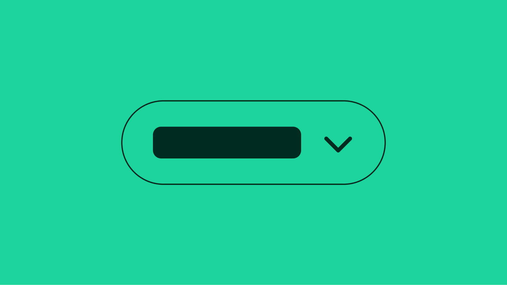 Stylized artwork of a dropdown quick filter.