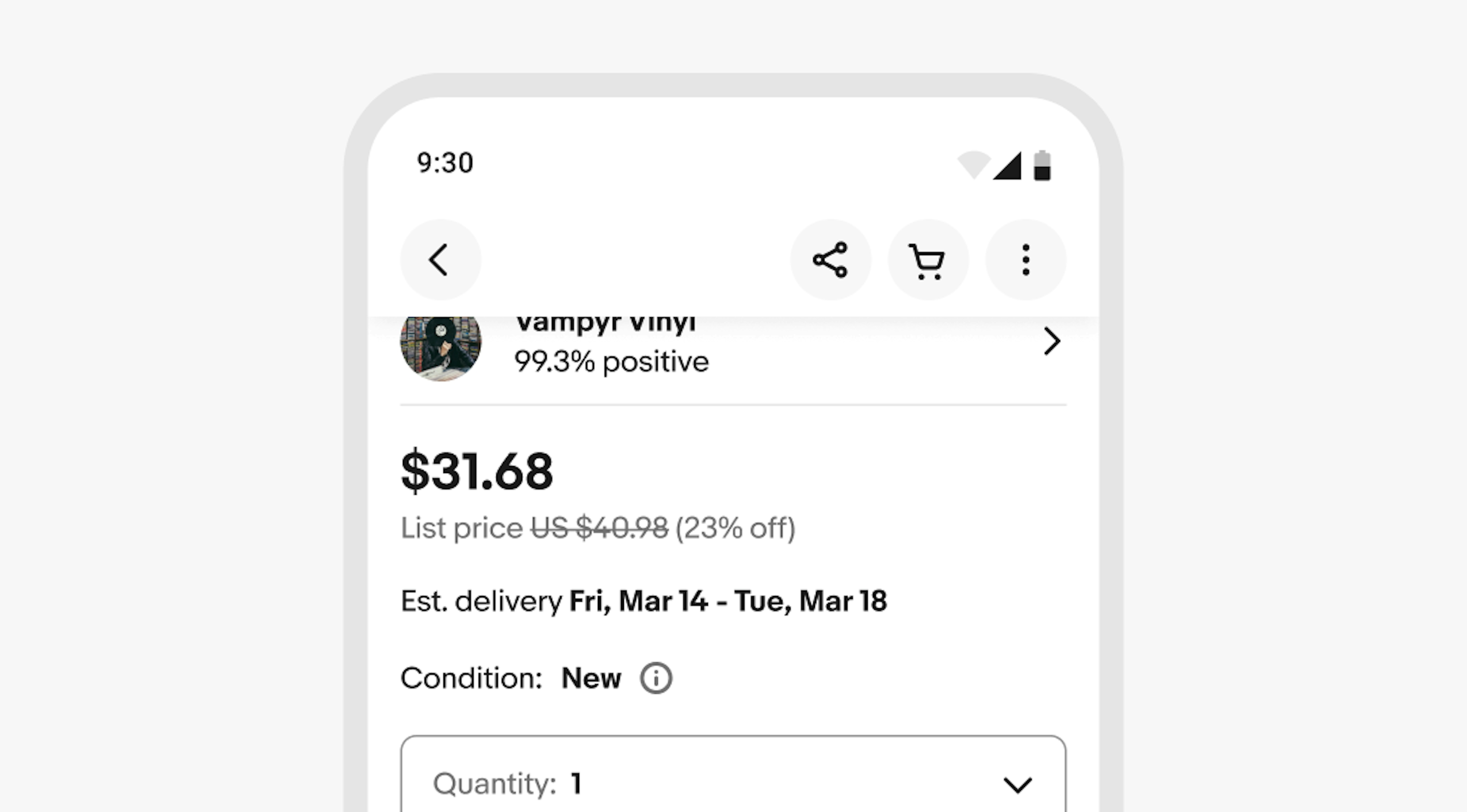 A stylized mobile screen with an overlayed navigation bar.