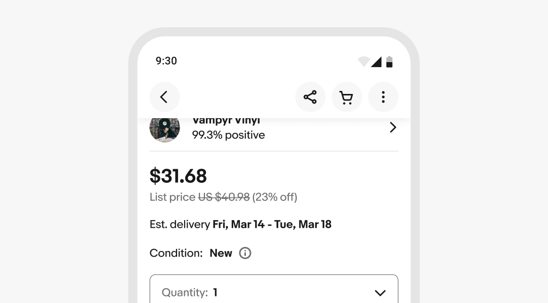 A stylized mobile screen with an overlayed navigation bar.
