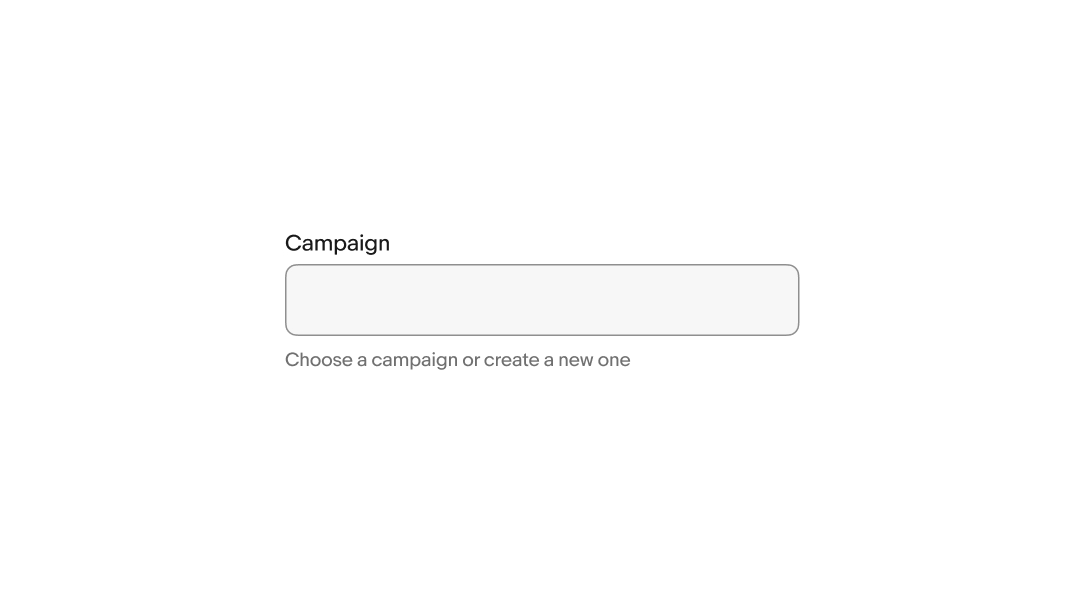 Helper text underneath a combobox.