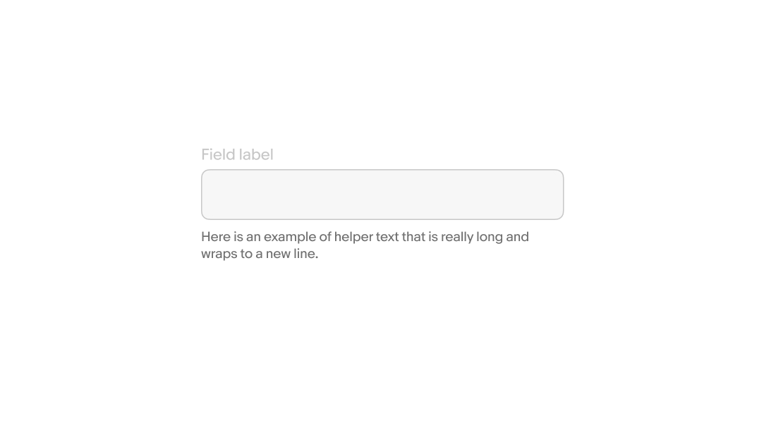 Helper text spanning two lines underneath a combobox.