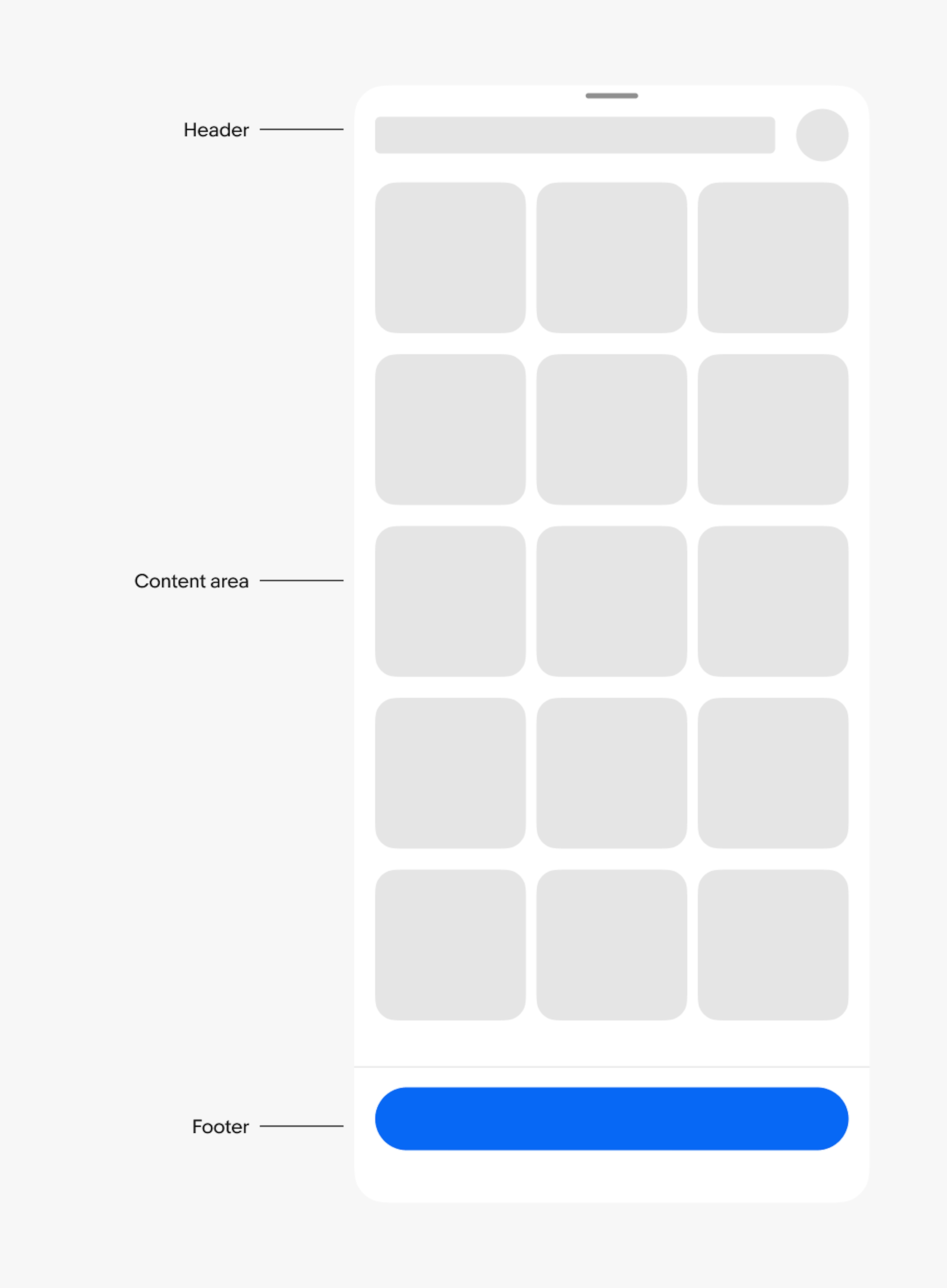 A single-select bottom sheet with a title in the top left.