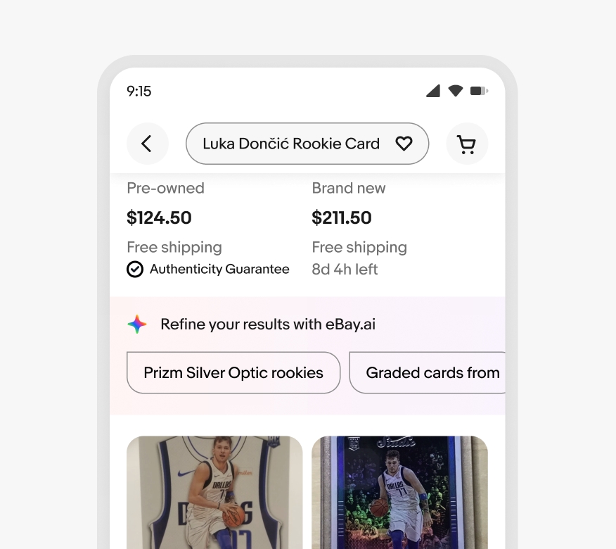 “Don’t” example showing an assistant module with gradient background.