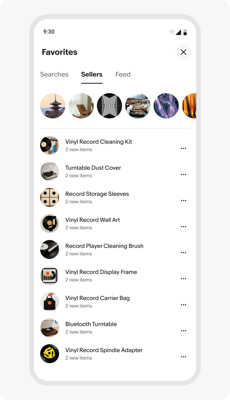 A mobile screen with a focus sheet that incorrectly contains a complex array of possible decisions with no clear completion state.