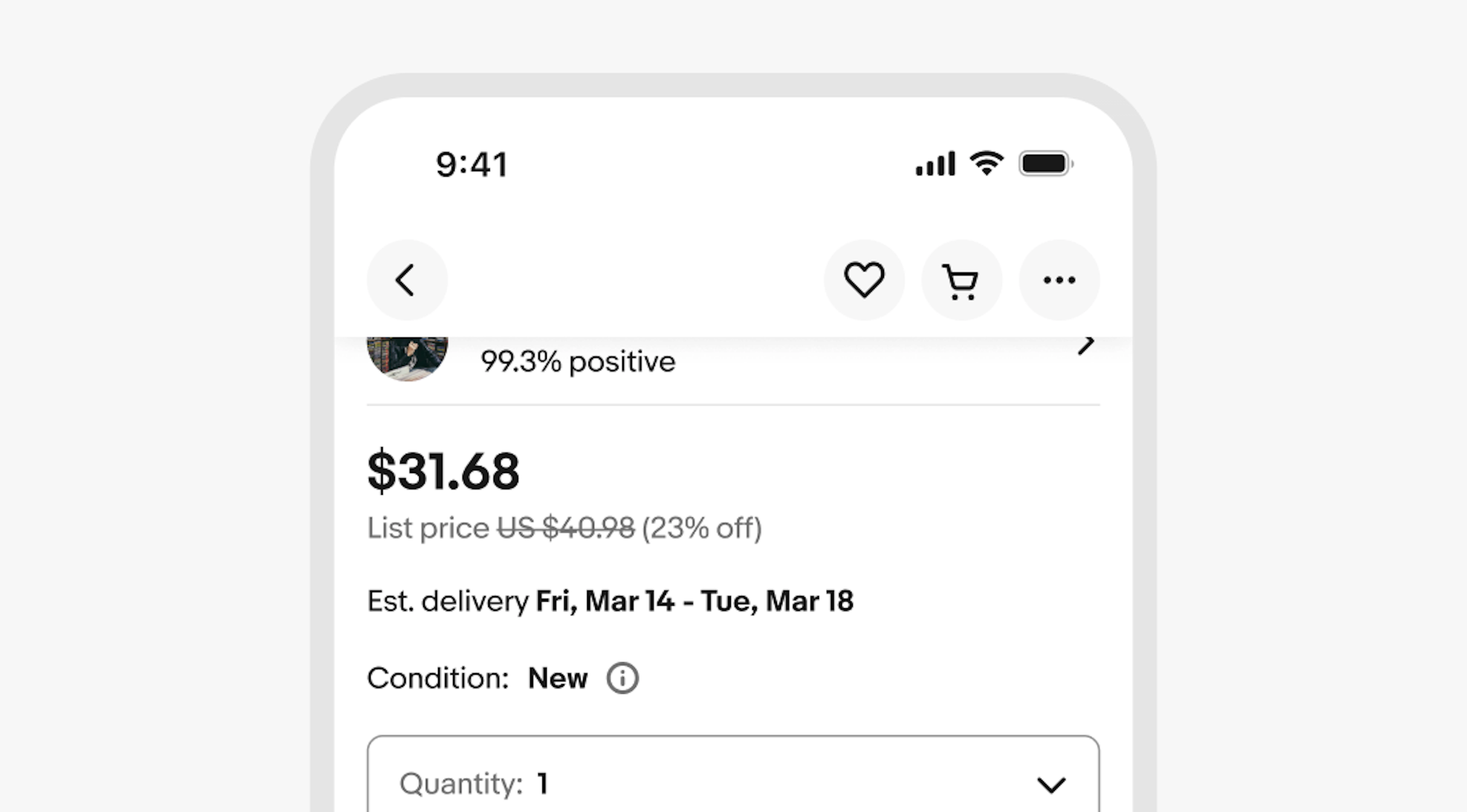 A stylized mobile screen with an overlayed navigation bar.